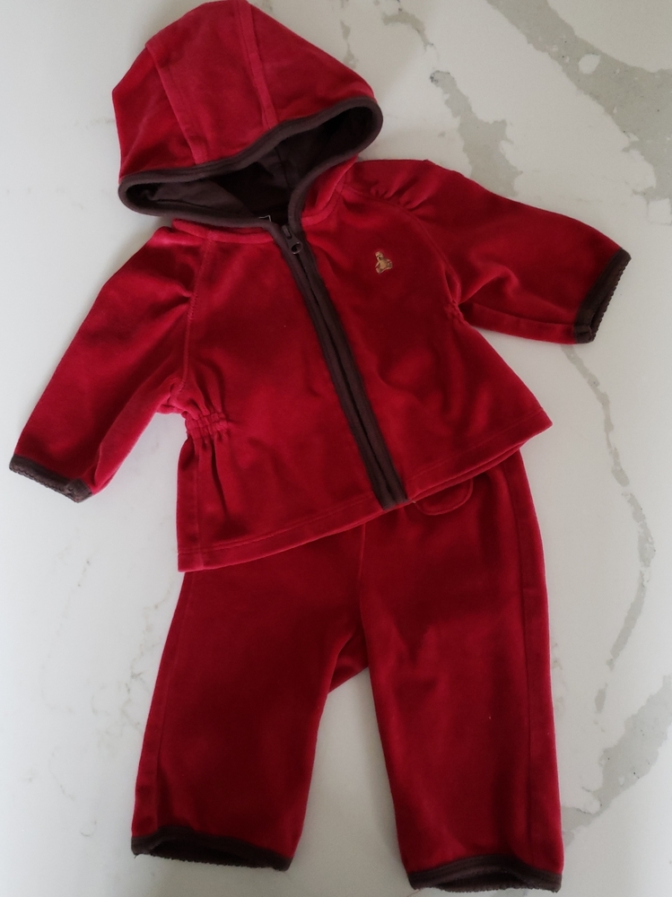 Gap Velour Matching 2 Piece Set NB, 3-6mths